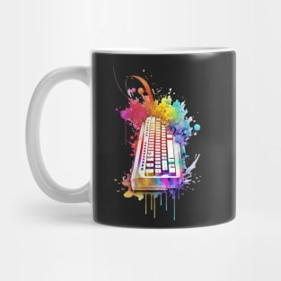 Colourful Keyboard - I love coding Mug